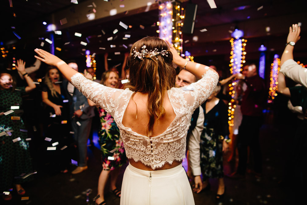 Dress Gown Bride Bridal Wendy Makin Bridal Designs Skirt Top Indie Warehouse Wedding Dan Hough Photo