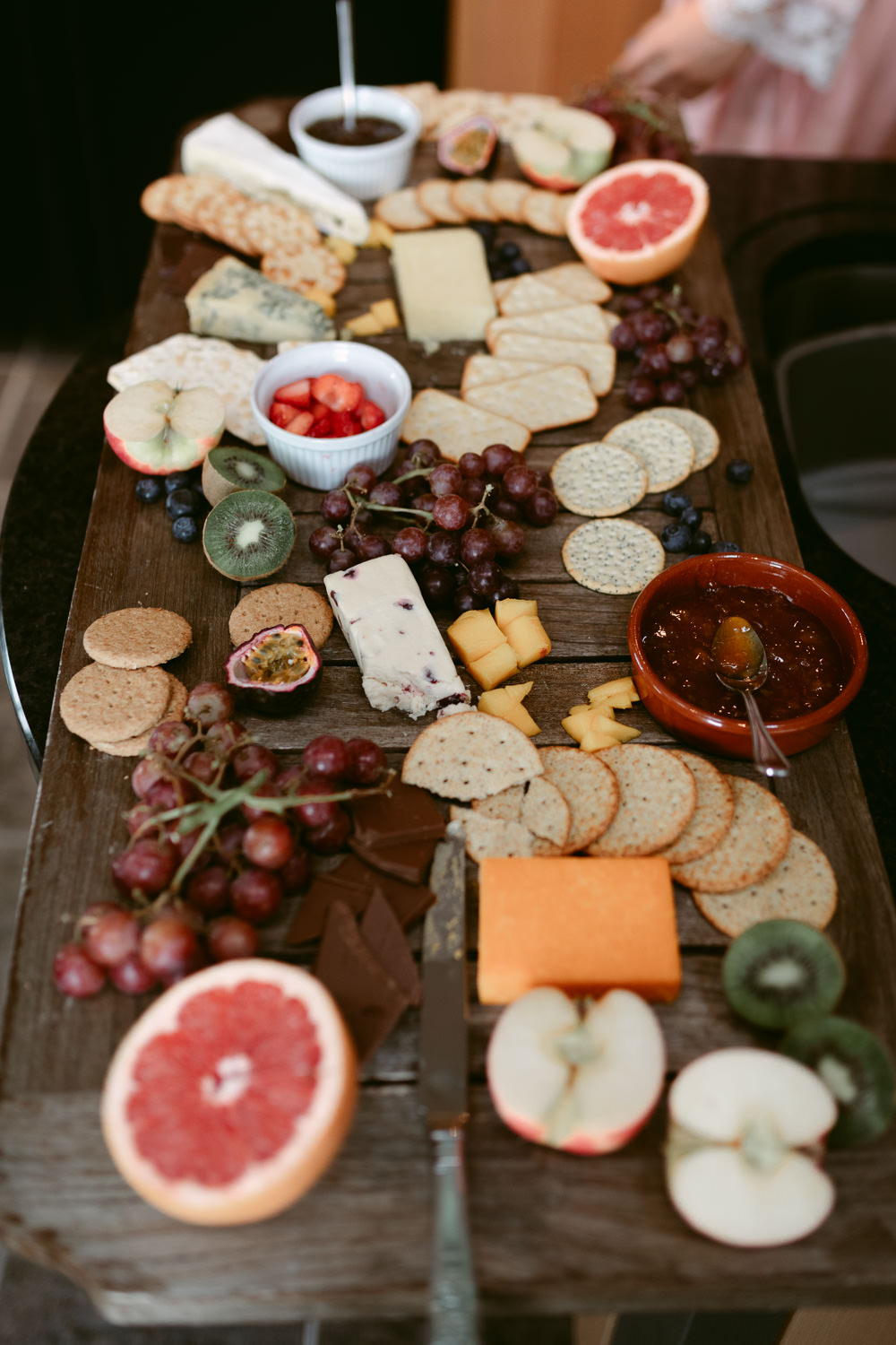 Breakfast Grazing Table Sharing Platter Food Ivory Pavilion Wedding Iain Irwin Photography