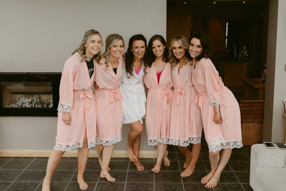 Bride Bridal Dressing Gowns Robes Ivory Pavilion Wedding Iain Irwin Photography