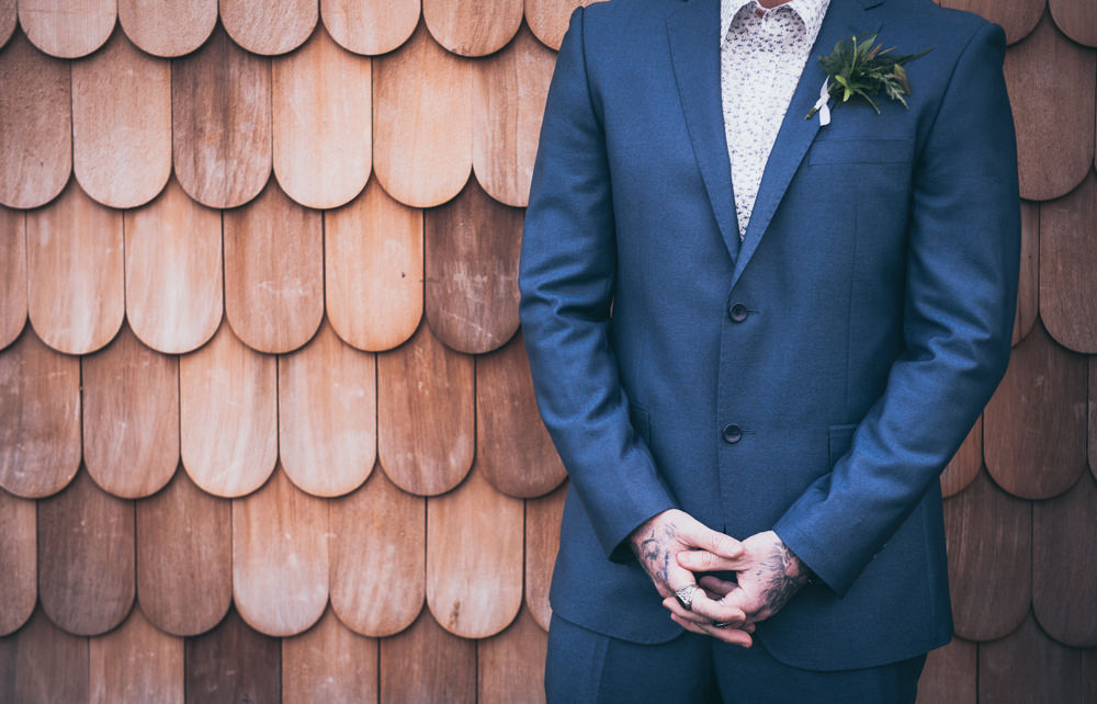 Groom Suit Blue Modern Wedding Ideas Cat Arwel Photography