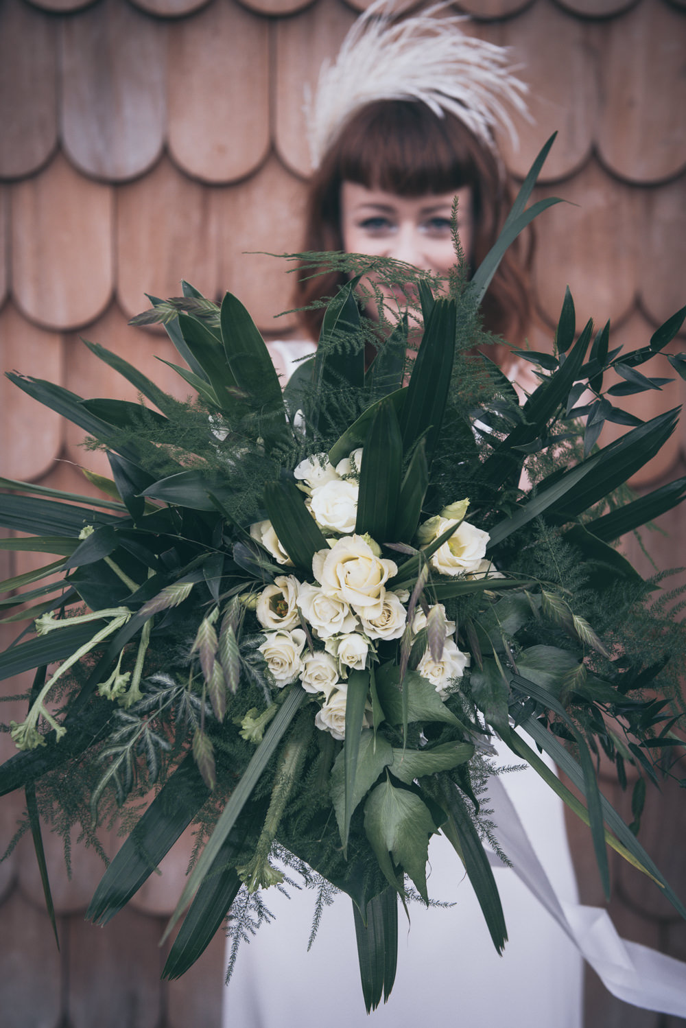 Bouquet Flowers Bride Bridal Greenery Foliage Rose Modern Wedding Ideas Cat Arwel Photography