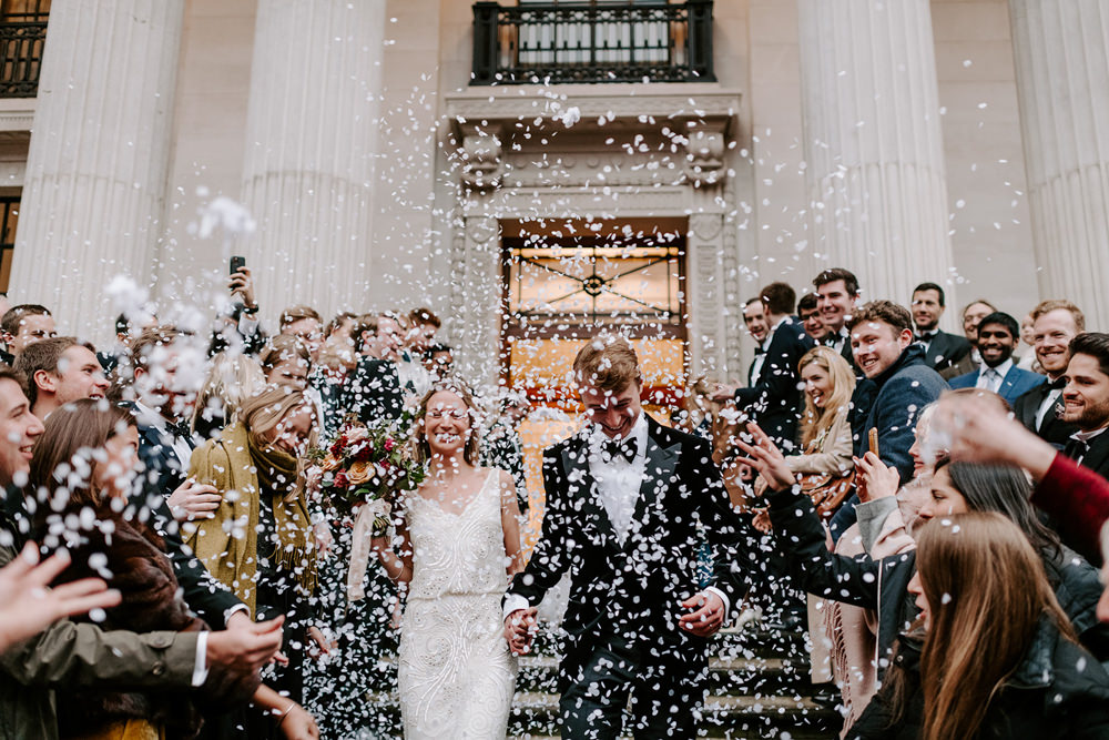 NYE Wedding Ellie Gillard Photography Confetti Throw