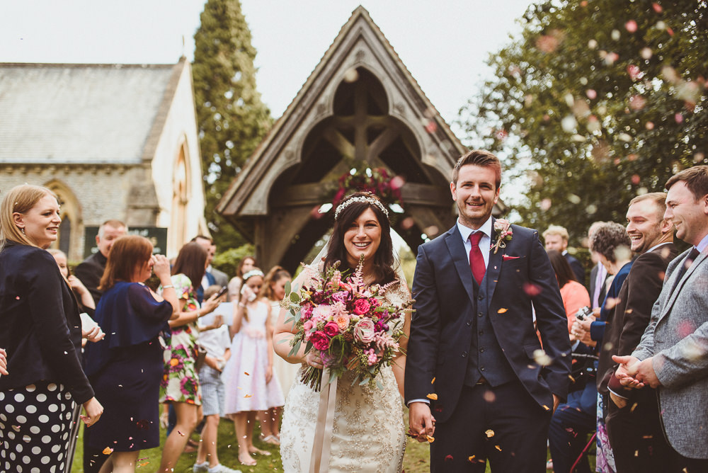 Confetti Throw Old Greens Barn Wedding Matt Penberthy Photography