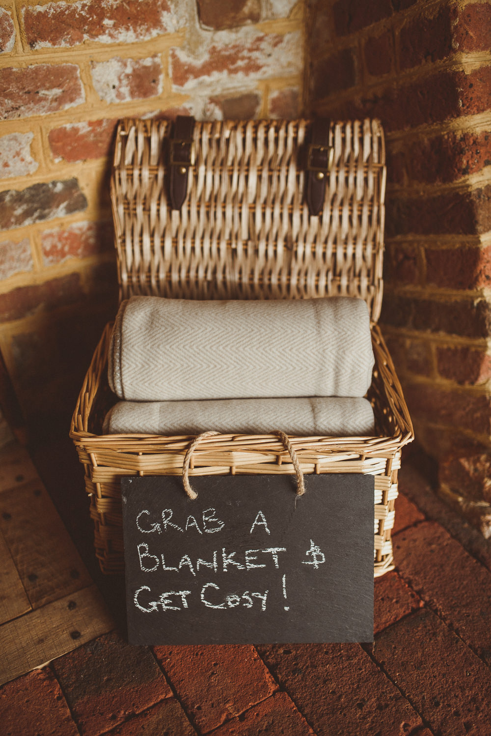 Blanket Basket Old Greens Barn Wedding Matt Penberthy Photography