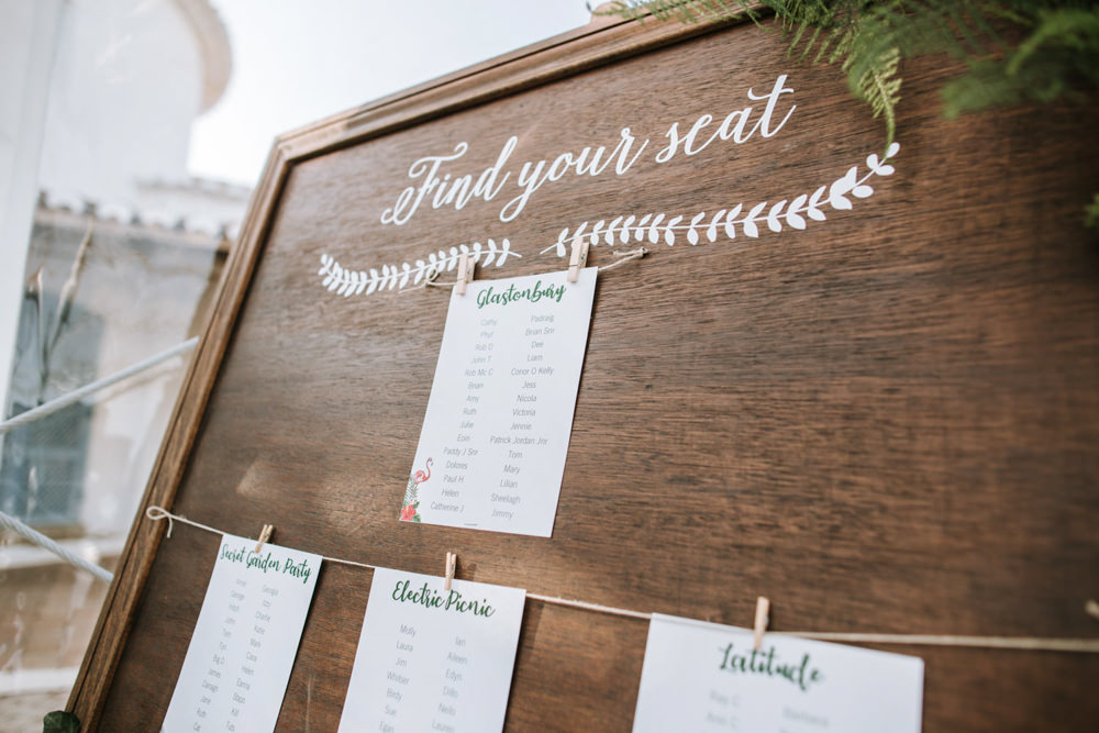 Table Plan Seating Chart Portugal Destination Wedding The Lovers Imagery