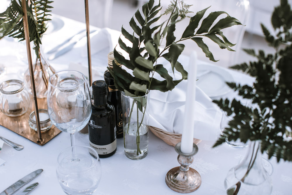 Table Decor Greenery Candles Portugal Destination Wedding The Lovers Imagery