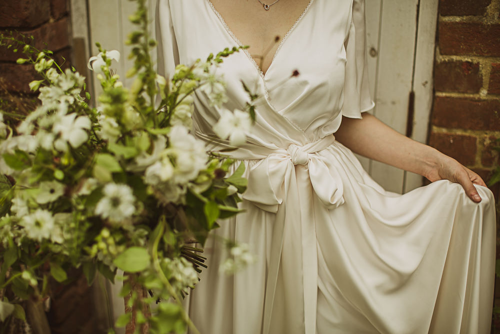 Dress Gown Bride Bridal Wrap Satin Sophie Rose Bridal Small Wedding Ideas The Springles