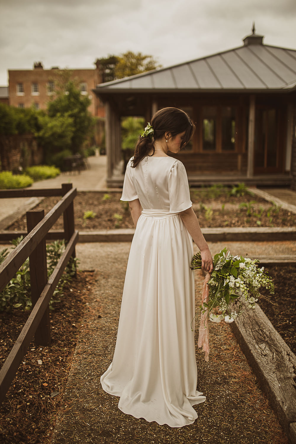 Dress Gown Bride Bridal Wrap Satin Sophie Rose Bridal Small Wedding Ideas The Springles