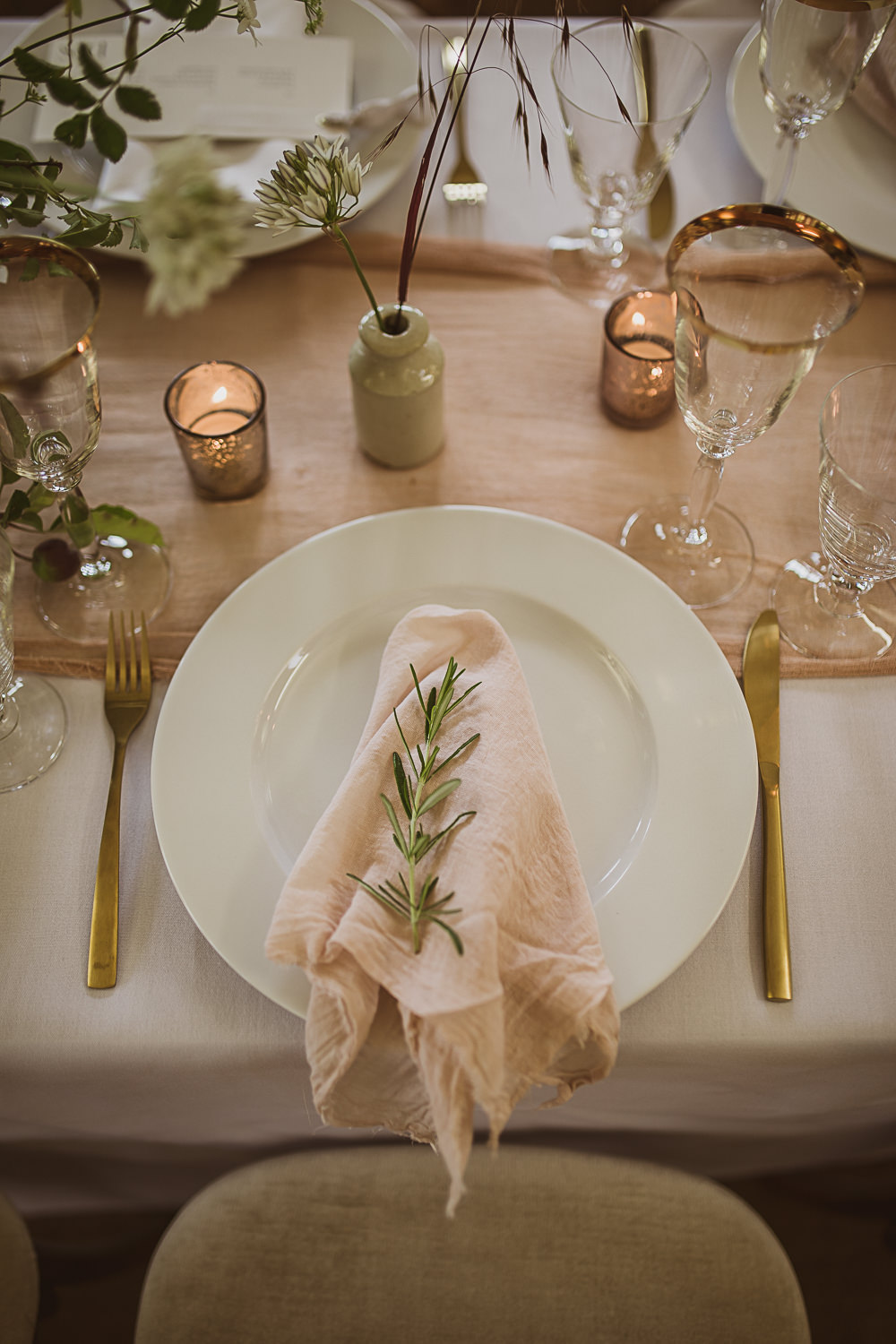 Place Setting Napkin Small Wedding Ideas The Springles