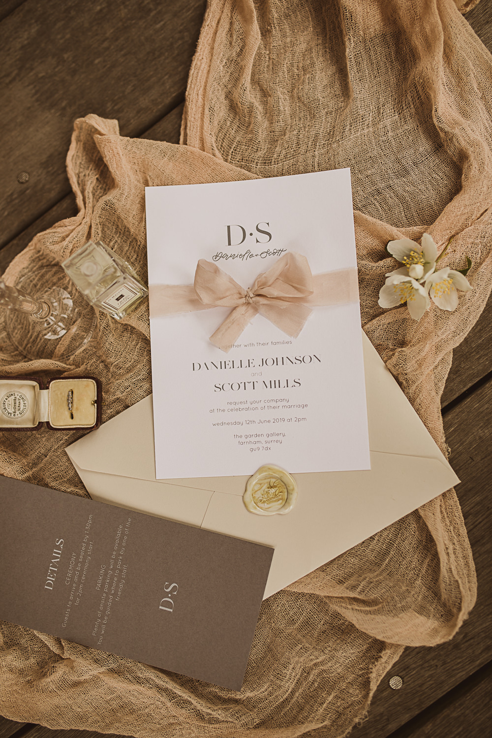 Stationery Invite Invitation Wax Seal Ribbon Small Wedding Ideas The Springles