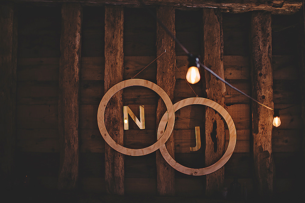 Sign Signs Signage Hoop Suffolk Barn Wedding Carrie Lavers Photography