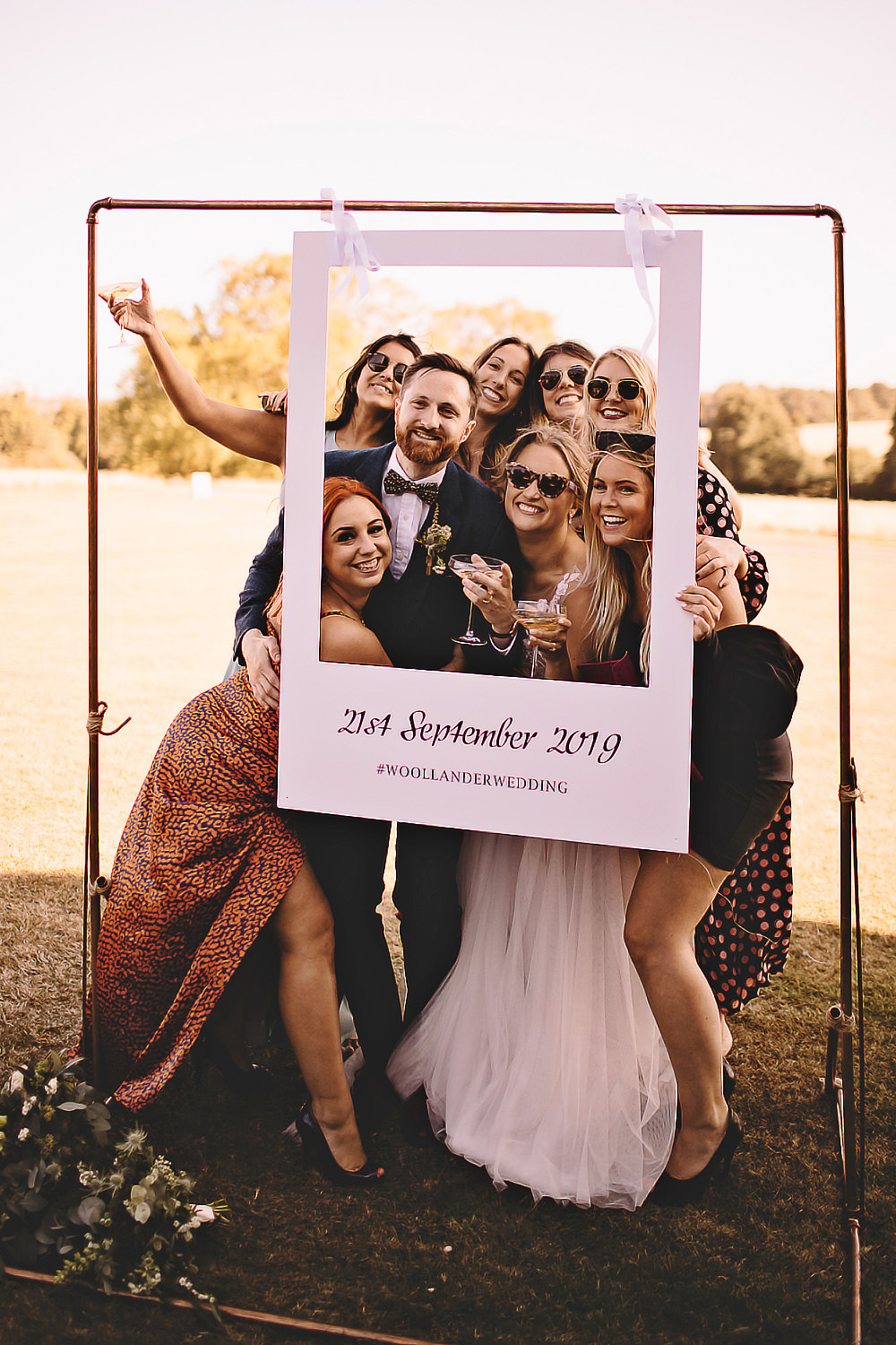 Photo Booth Cardboard Cut Out Suffolk Barn Wedding Carrie Lavers Photography