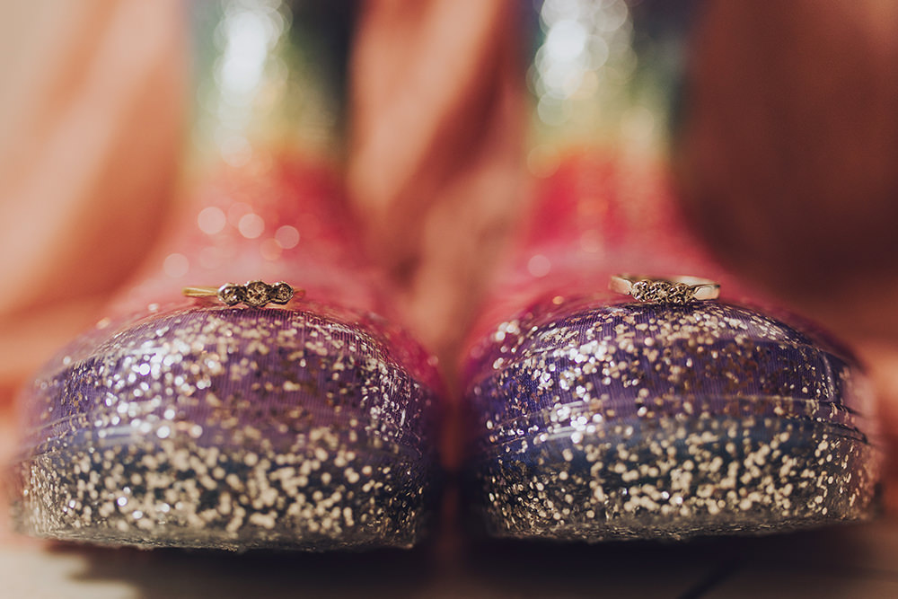 Glitter Wellies Rings Bands Treehouse Wedding Honeydew Moments