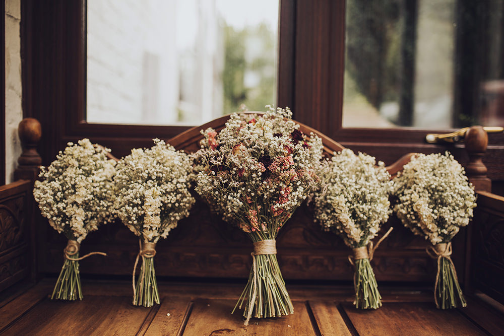 Dried Flowers Bouquet Bride Bridal Bridesmaid Treehouse Wedding Honeydew Moments