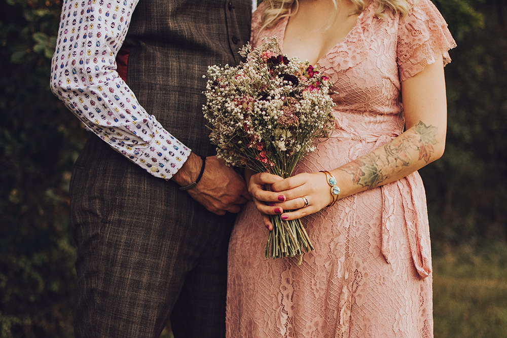 Dried Flowers Bouquet Bride Bridal Bridesmaid Treehouse Wedding Honeydew Moments