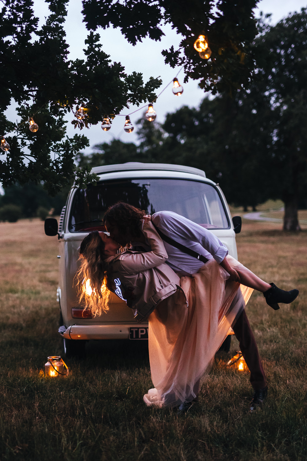 VW Camervan Transport Bohemian Elopement Kirsty Mackenzie Photography