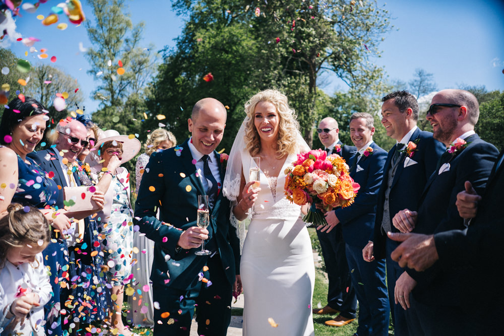 Confetti Throw Bright Wedding Sally T Photography