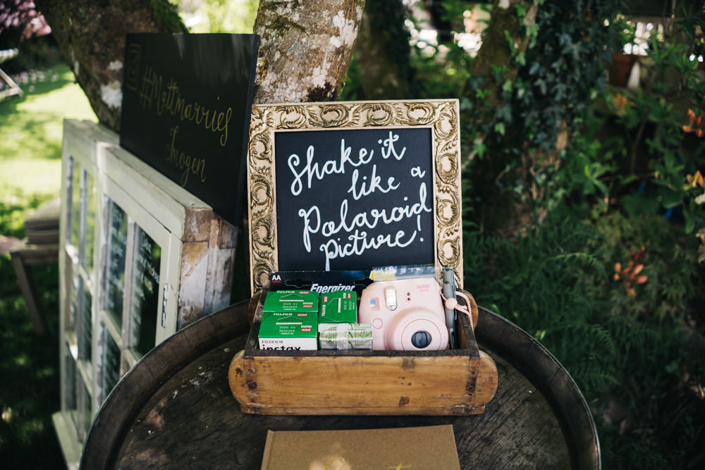Guest Book Polaroid Bright Wedding Sally T Photography