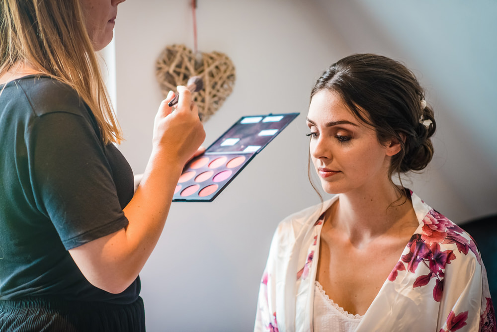 Bride Bridal Make Up Colville Hall Wedding GK Photography