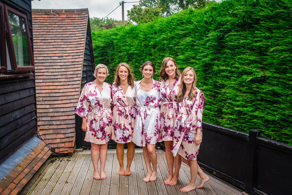 Bride Bridal Bridesmaids Dressing Gowns Robes Colville Hall Wedding GK Photography