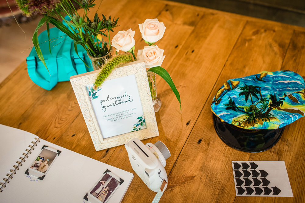 Polaroid Guest Book Colville Hall Wedding GK Photography