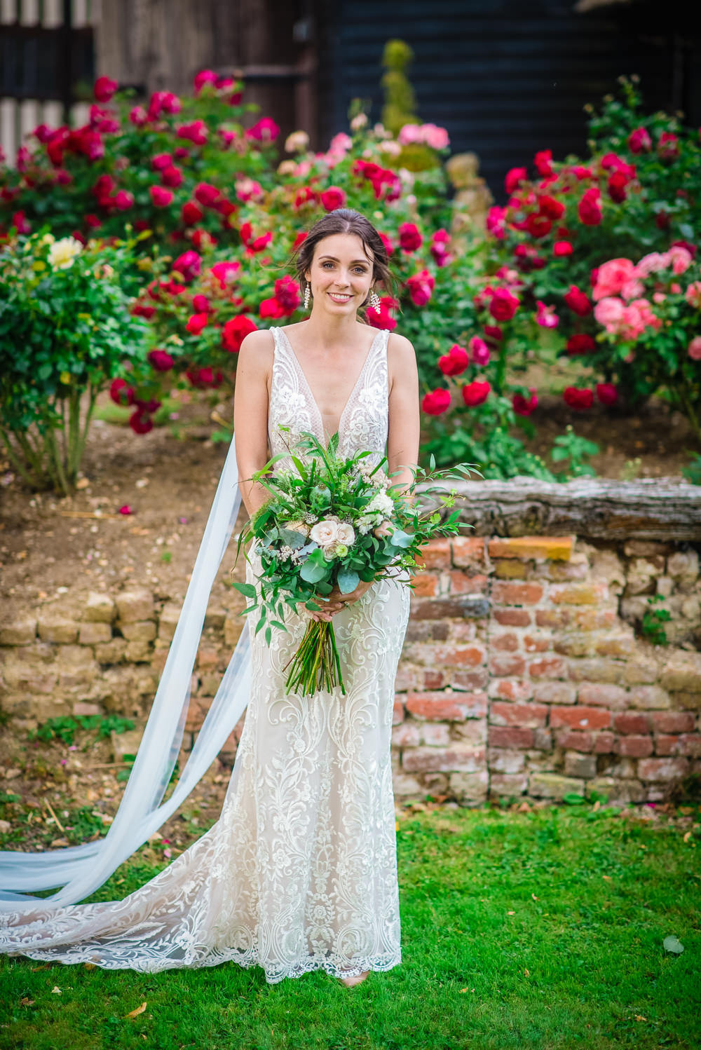 Dress Gown Bride Bridal Made with Love Lace Colville Hall Wedding GK Photography