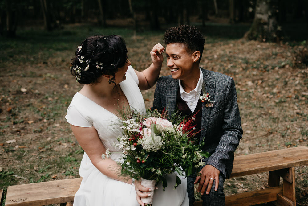 Cotswold Woodland Glamping Wedding Elaine Williams Photography