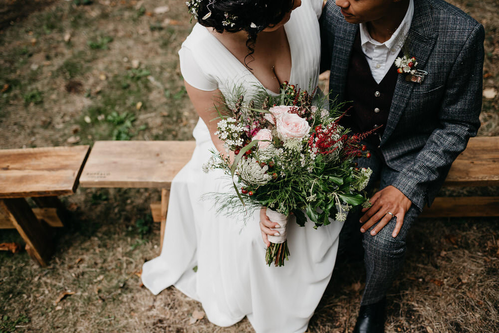 Cotswold Woodland Glamping Wedding Elaine Williams Photography
