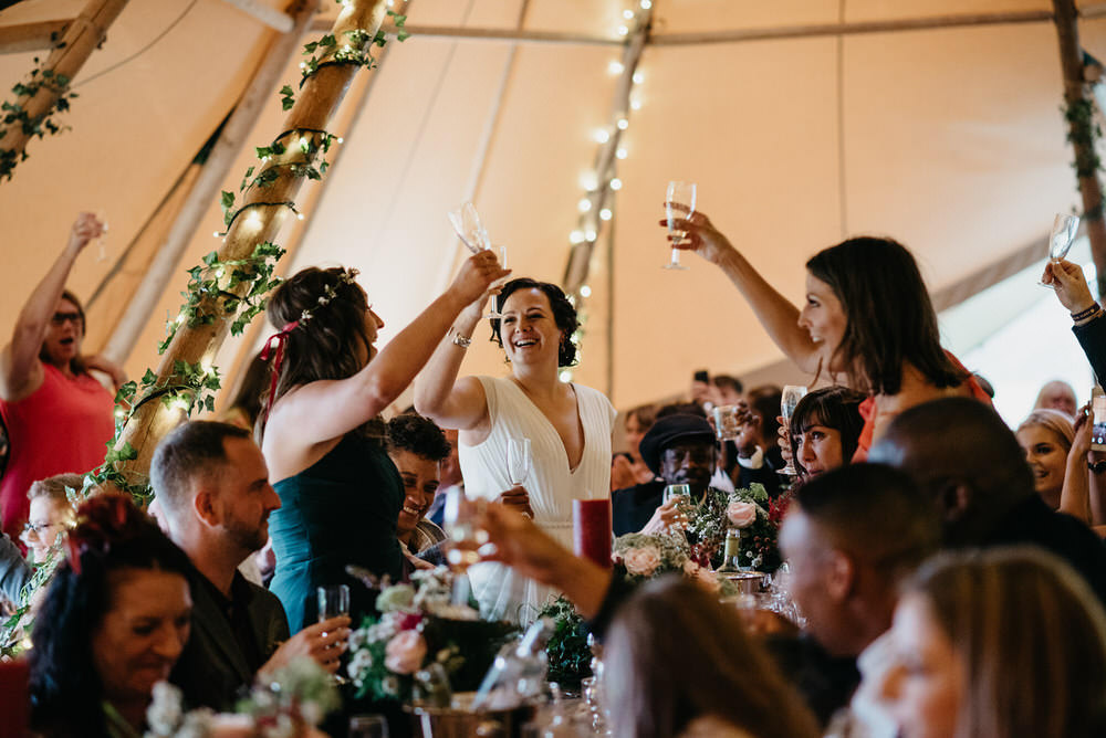 Cotswold Woodland Glamping Wedding Elaine Williams Photography