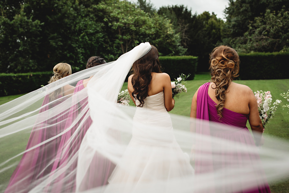 Bride Bridal Veil Dunchurch Park Hotel Wedding HBA Photography