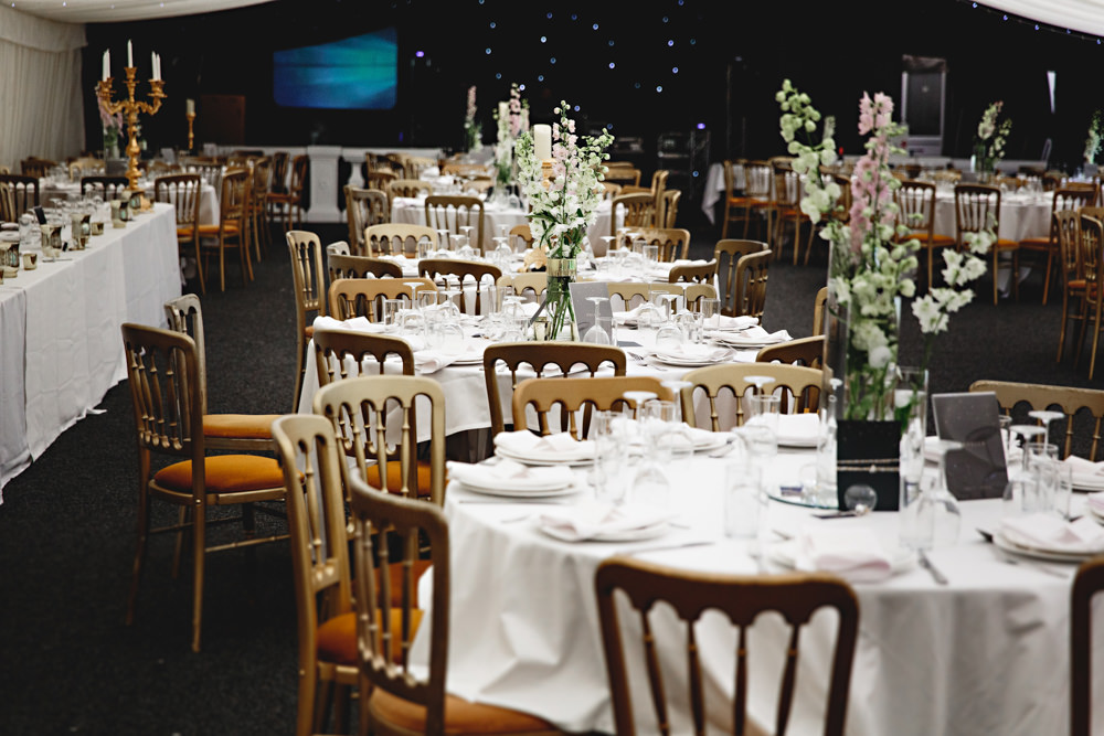 Round Tables Flowers Centrpeice Dunchurch Park Hotel Wedding HBA Photography