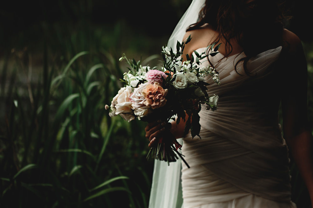 Bouquet Flowers Bride Bridal Pastel Pink Rose Dahlia Astrantia Carnation Sweetpeas Scabious Mint Dunchurch Park Hotel Wedding HBA Photography