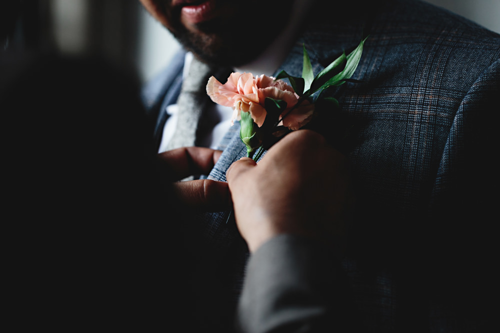 Buttonhole Flowers Dunchurch Park Hotel Wedding HBA Photography