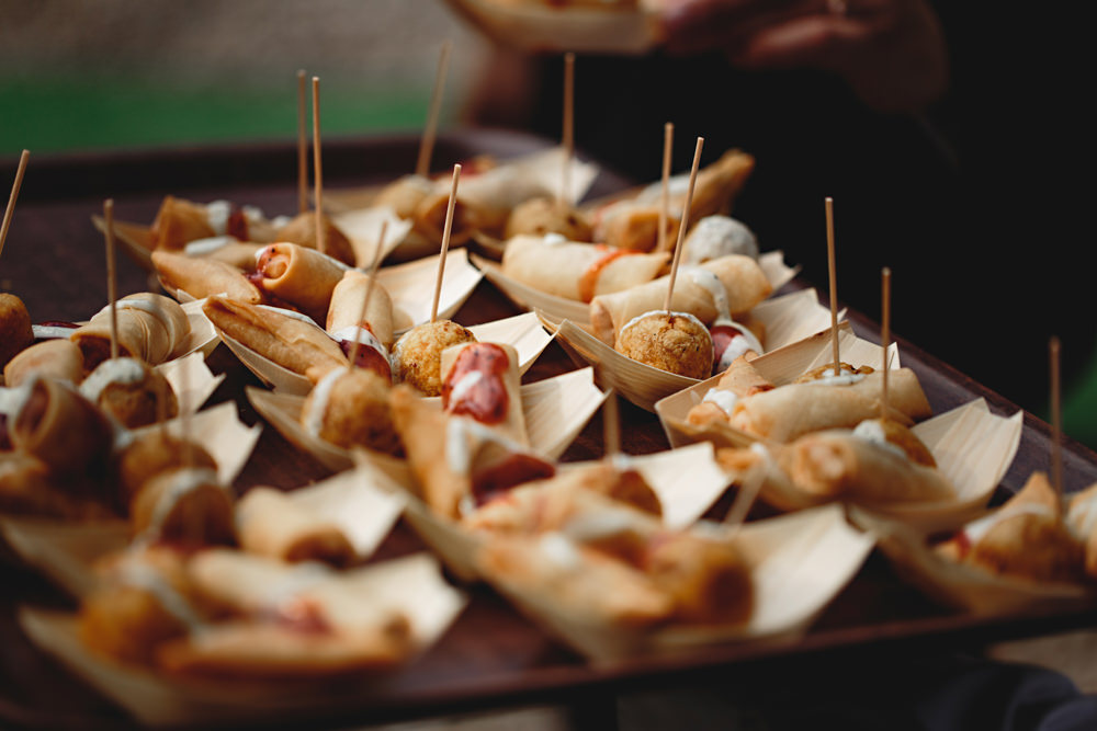 Canapes Dunchurch Park Hotel Wedding HBA Photography