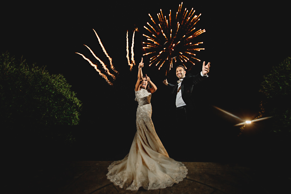 Fireworks Dunchurch Park Hotel Wedding HBA Photography