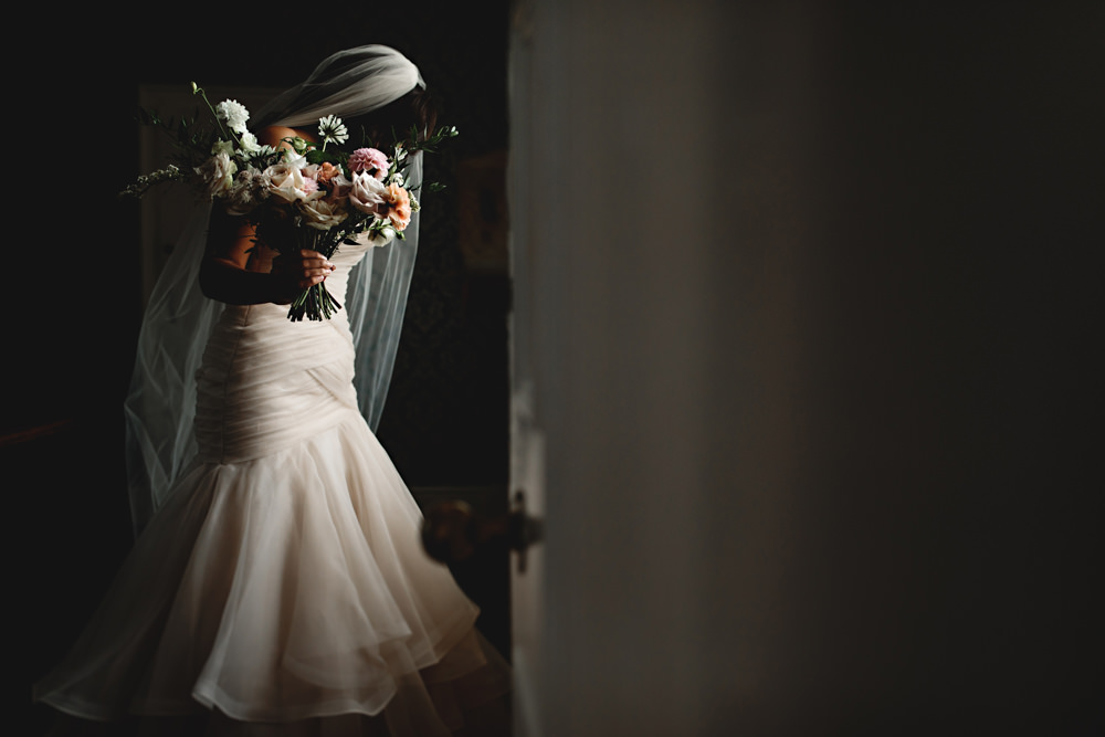 Dress Gown Bride Bridal Essense of Australia Lace Fit Flare Dunchurch Park Hotel Wedding HBA Photography