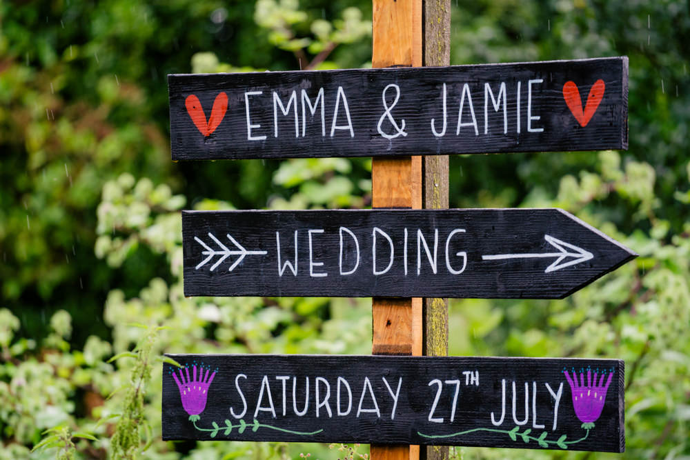 Sign Signs Signpost Eclectic Wedding Paul and Tim Photographers