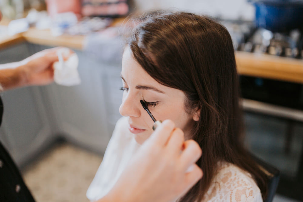 Bride Bridal Make Up Field Kitchen Wedding Siobhan Amy Photography