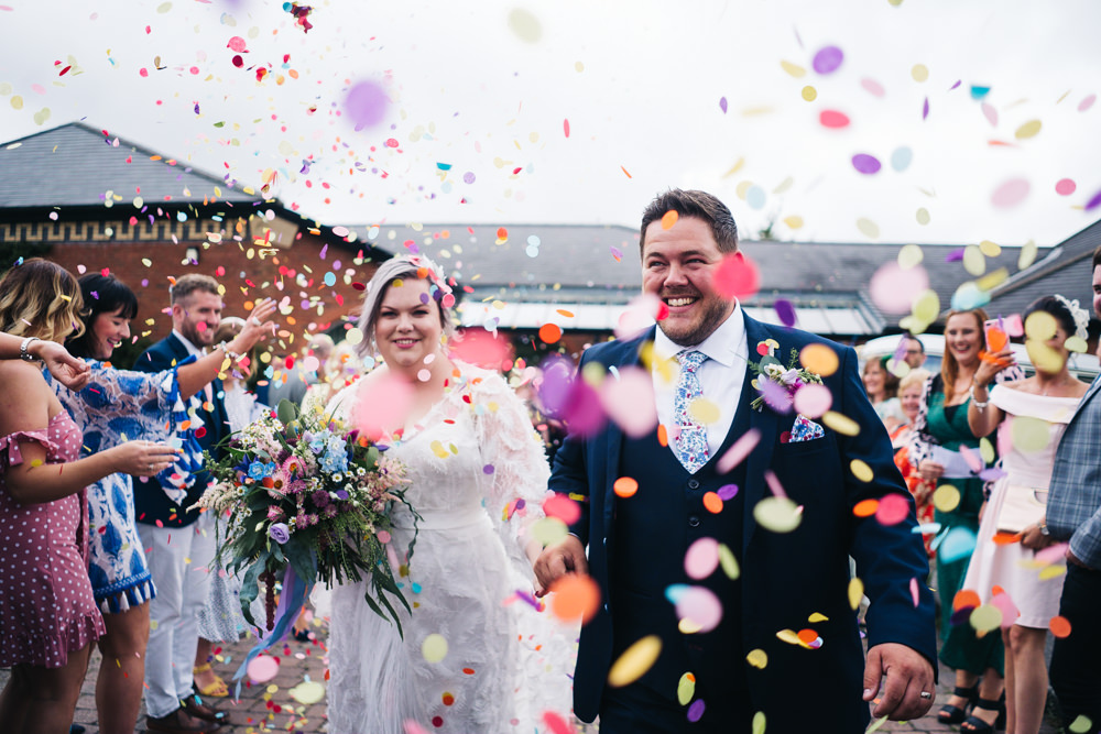 Confetti Throw Hammer and Pincers Wedding Sally T Photography