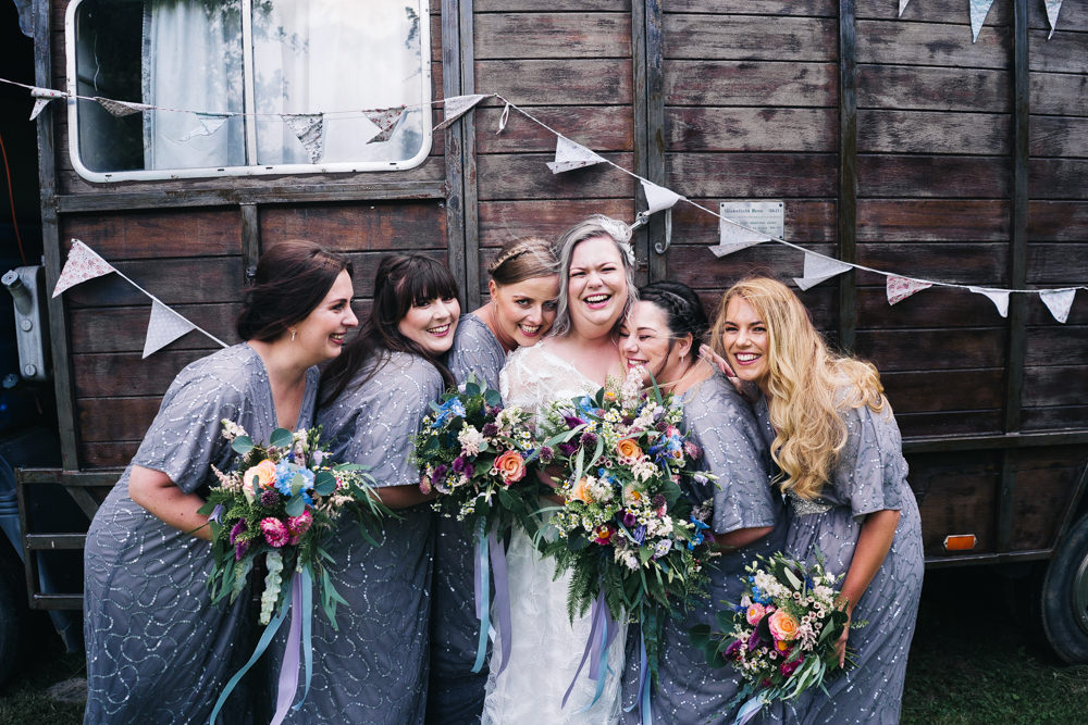 Bridesmaids Bridesmaid Dress Dresses Grey Sequin Hammer and Pincers Wedding Sally T Photography