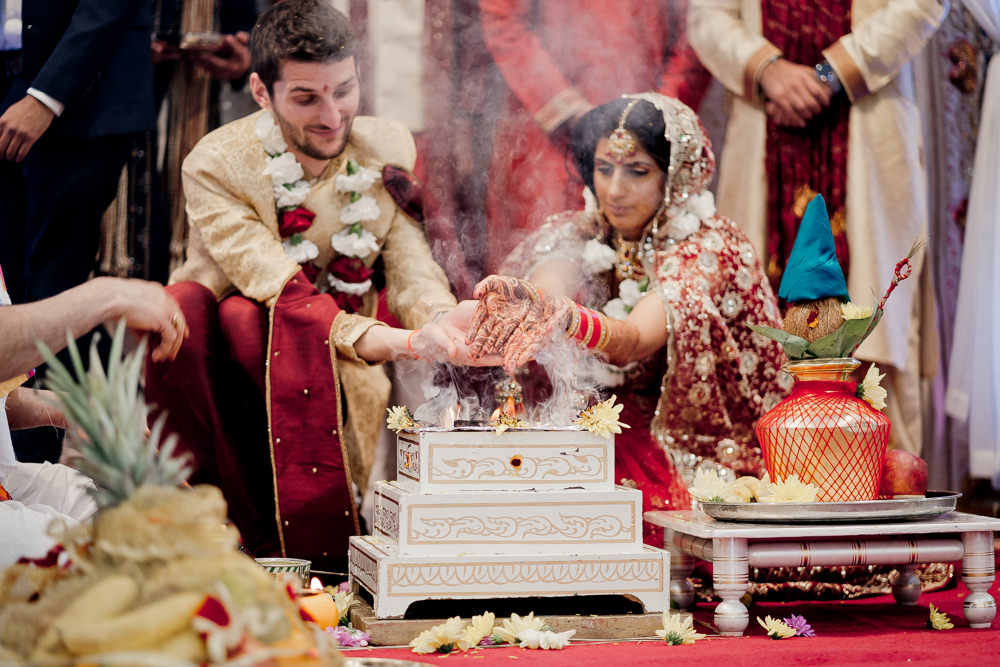 Hindu Ceremony Indian Wedding UK Laura May Photography