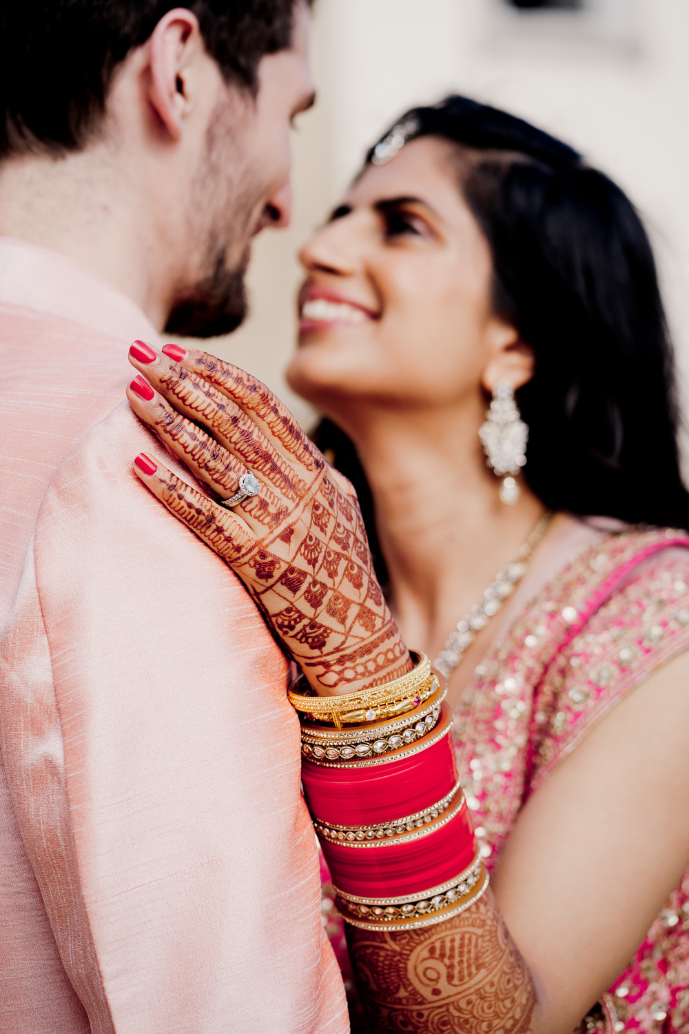 Engagement Ring Band Henna Bride Indian Wedding UK Laura May Photography