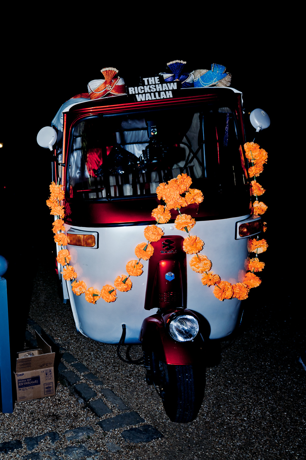 Rickshaw Photo Booth Indian Wedding UK Laura May Photography