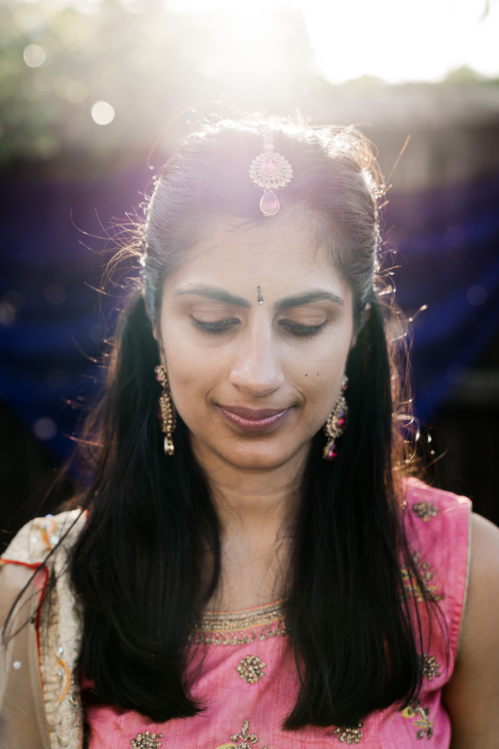 Bride Bridal Hair Make Up Indian Wedding UK Laura May Photography