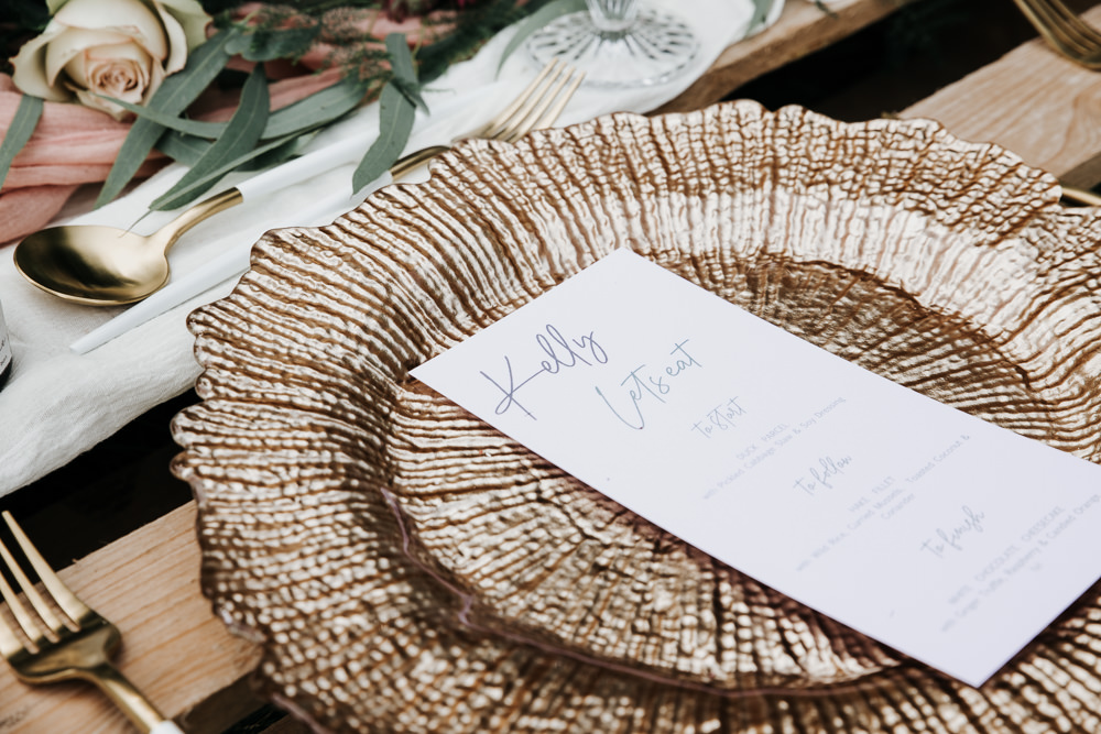 Micro Wedding Ideas Gareth J Photography Place Setting Plate Decor Place Name