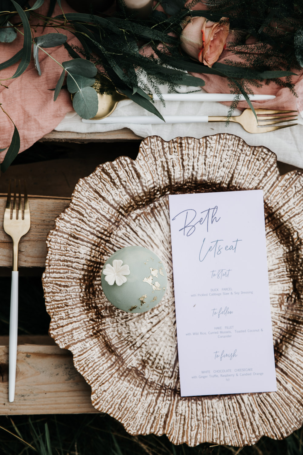 Micro Wedding Ideas Gareth J Photography Place Setting Plate Decor Place Name