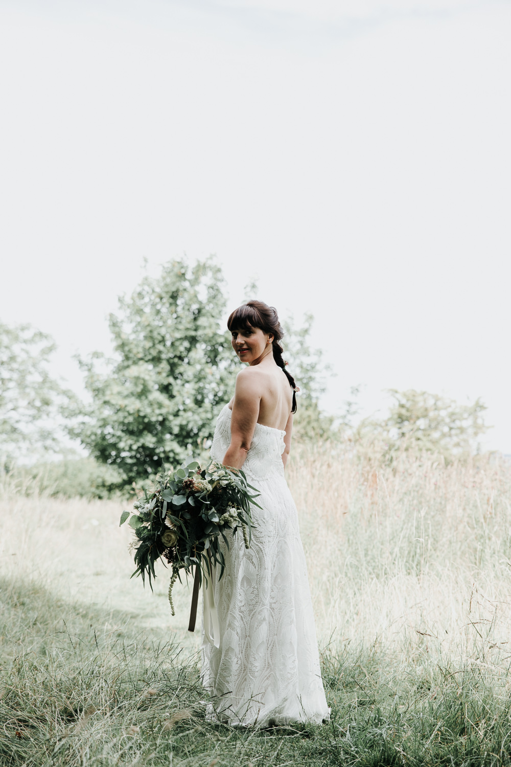 Micro Wedding Ideas Gareth J Photography Dress Gown Bride Bridal Strapless Lace Lisa Lyons