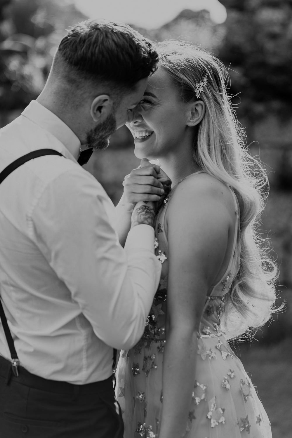 Bride Bridal Hair Stlye Long Waves Pin Midsummer Night's Dream Wedding Ideas Dani Louise Photography