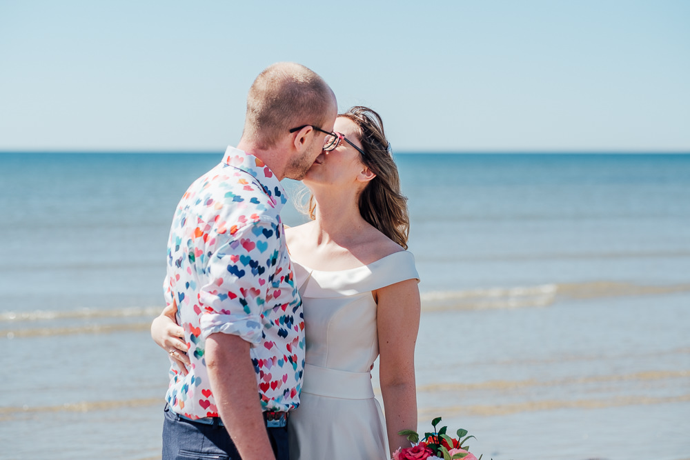 Beach Blessing Ceremony Pandemic Wedding Anna Pumer Photography