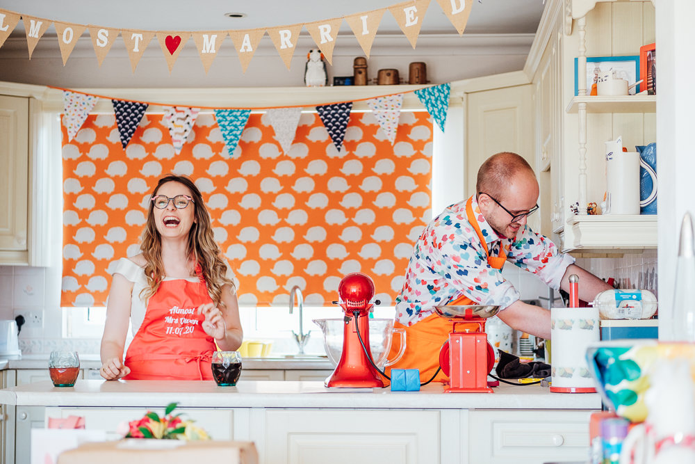 Baking Home Kicthen Pandemic Wedding Anna Pumer Photography